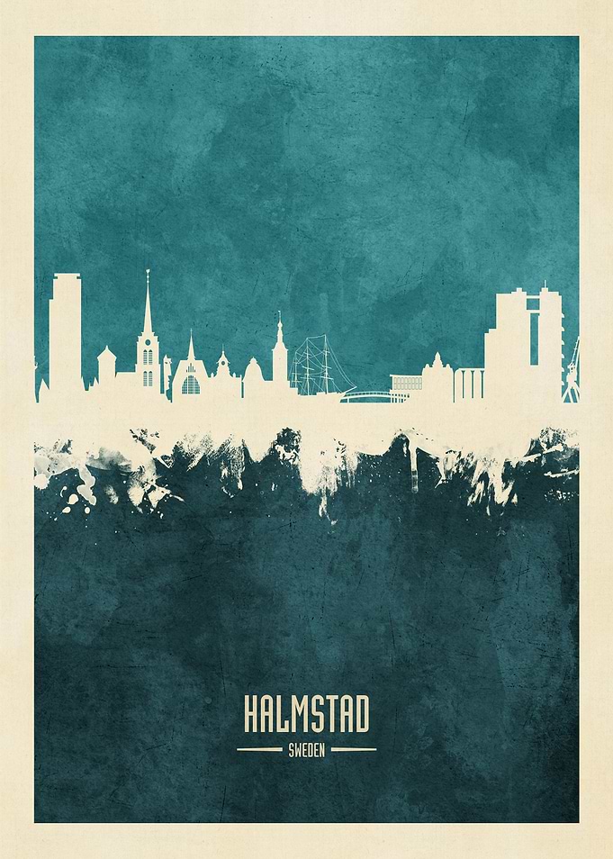 Halmstad Sweden Skyline
