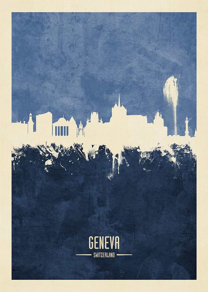 Geneva Switzerland Skyline