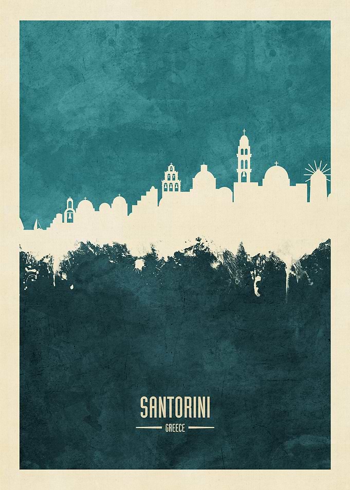 Santorini Greece Skyline