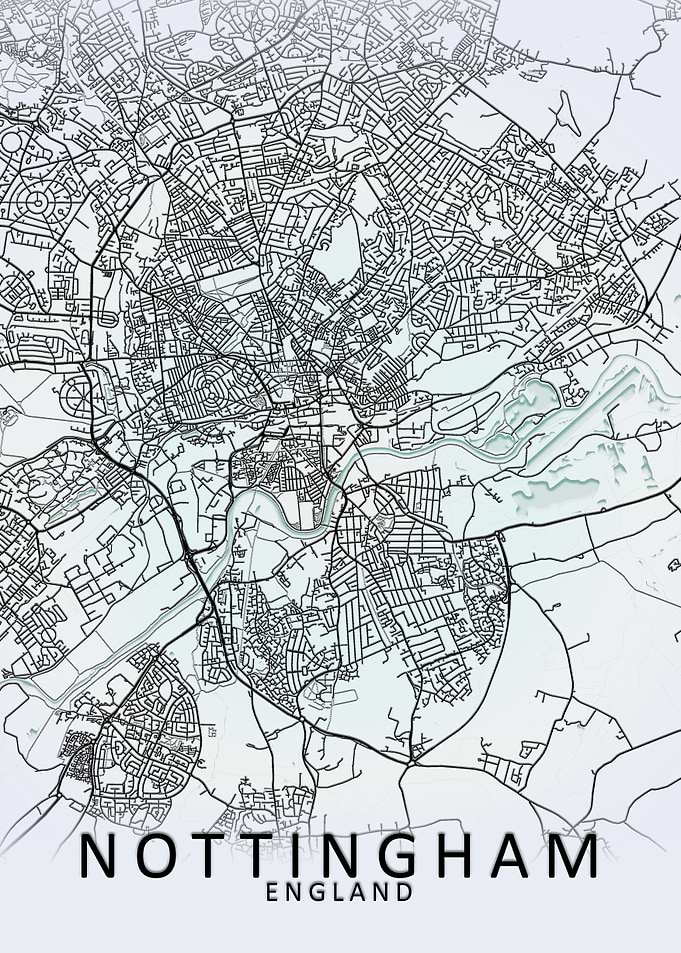 Nottingham White City Map