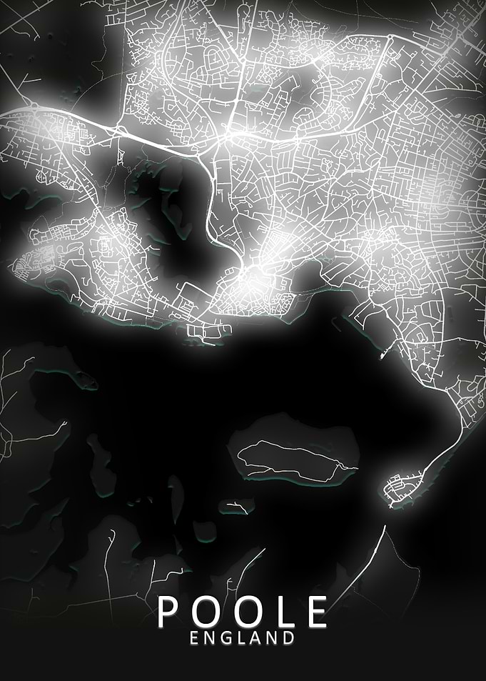 Poole LED Glow City Map