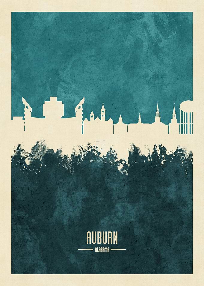 Auburn Alabama Skyline