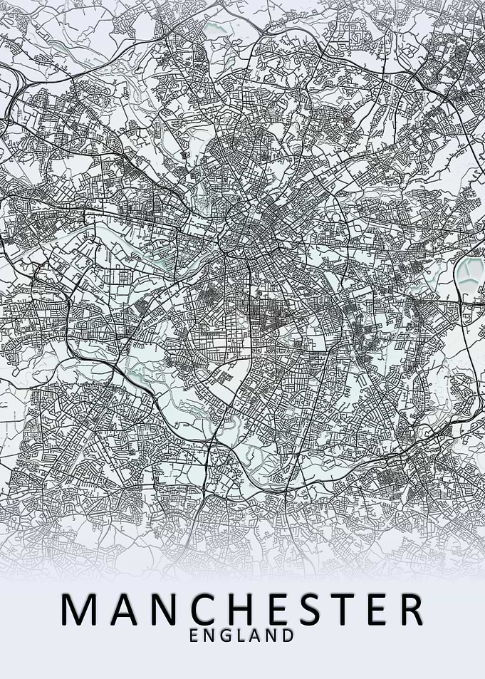 Manchester White City Map