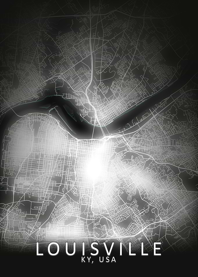 Louisville LED Glow Map