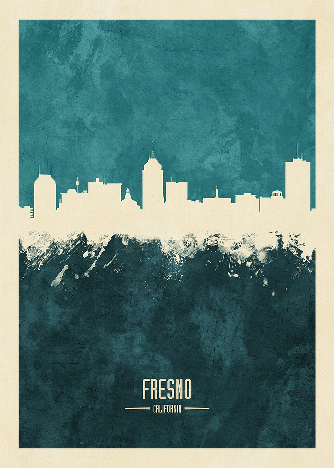 Fresno California Skyline