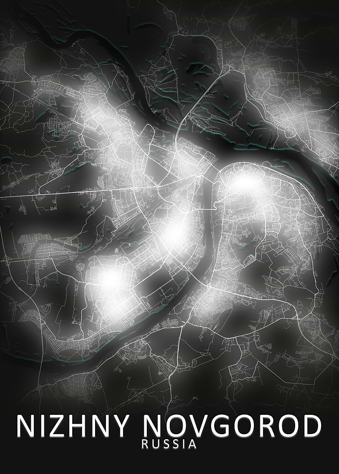 Nizhny Novgorod LED Map