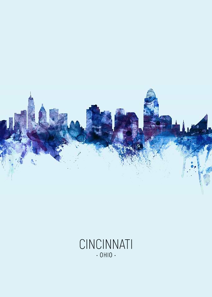 Cincinnati Ohio Skyline