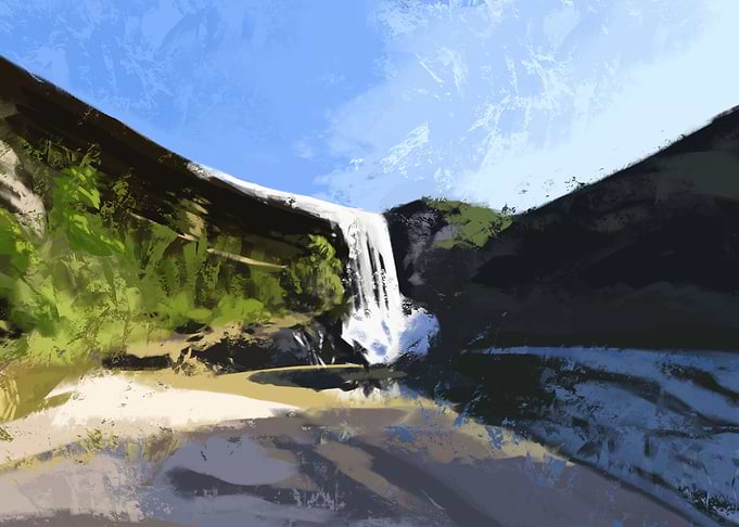 Calming Waterfall