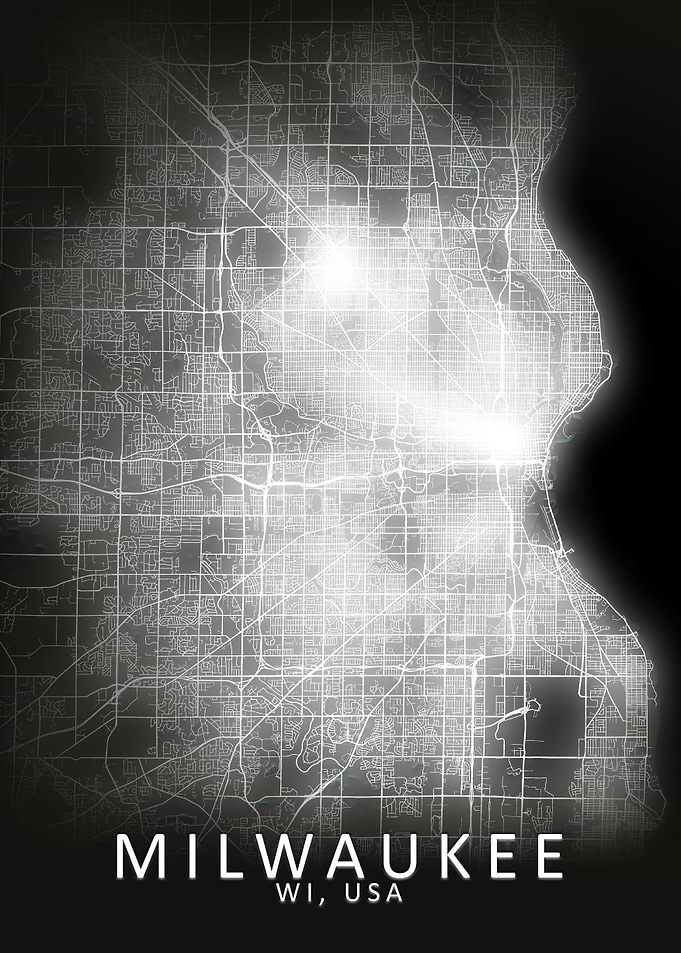 Milwaukee LED Glow CityMap