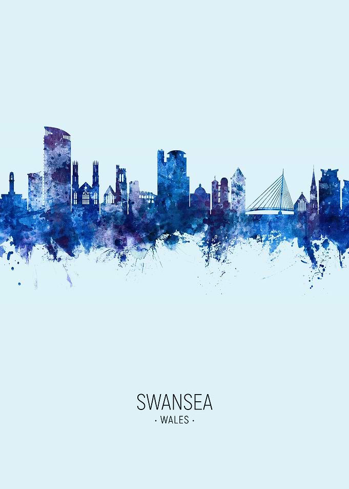 Swansea Wales Skyline