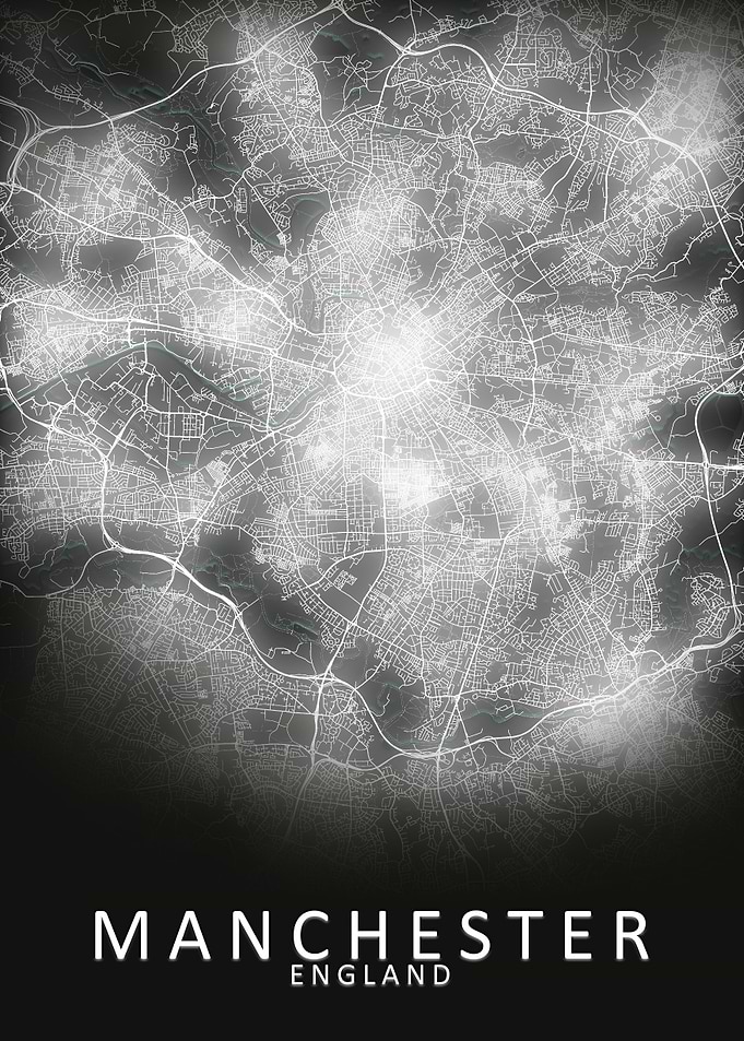 Manchester LED Glow Map