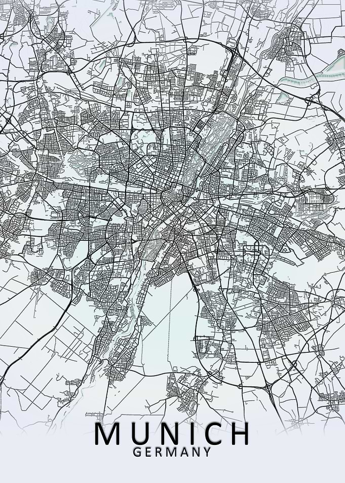 Munich White City Map