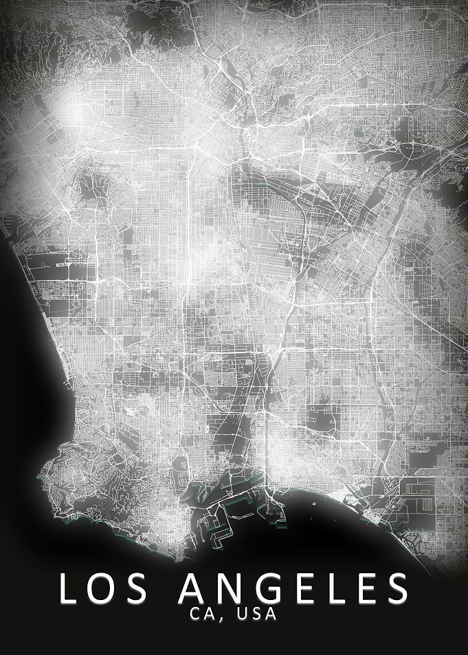 Los Angeles LED Glow City