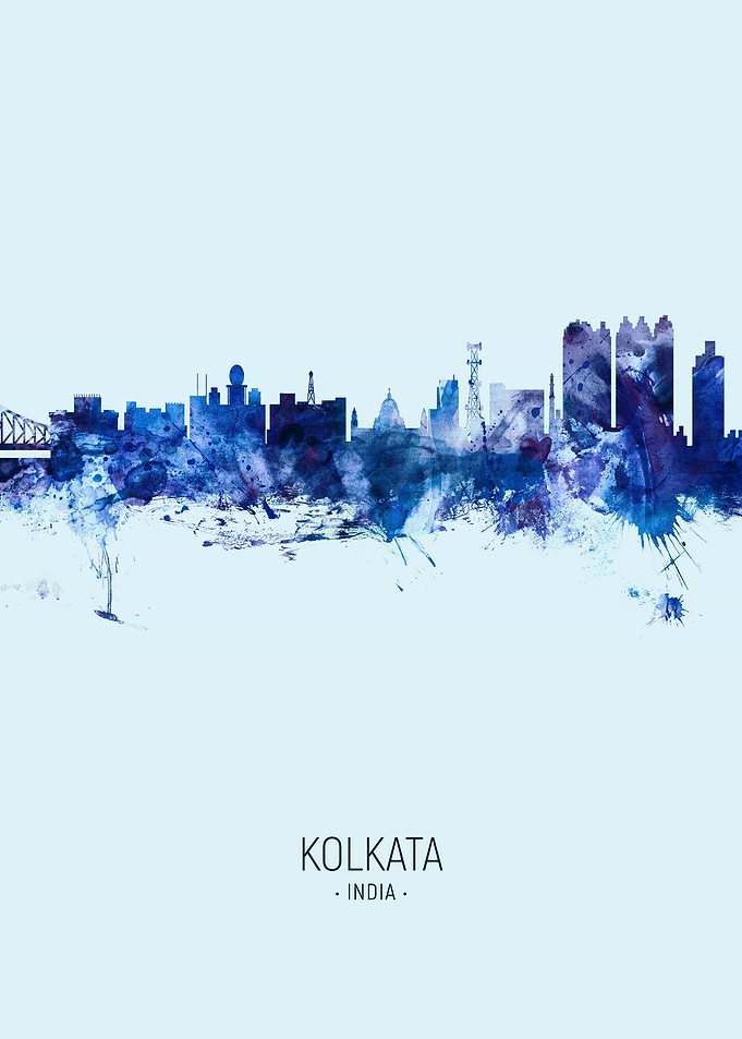 Kolkata India Skyline
