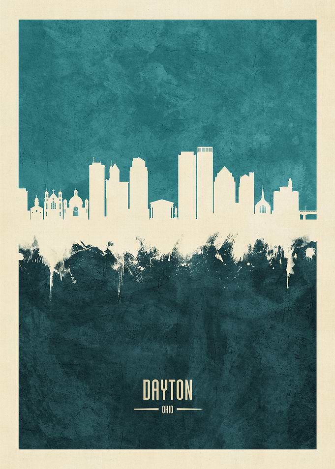 Dayton Ohio Skyline