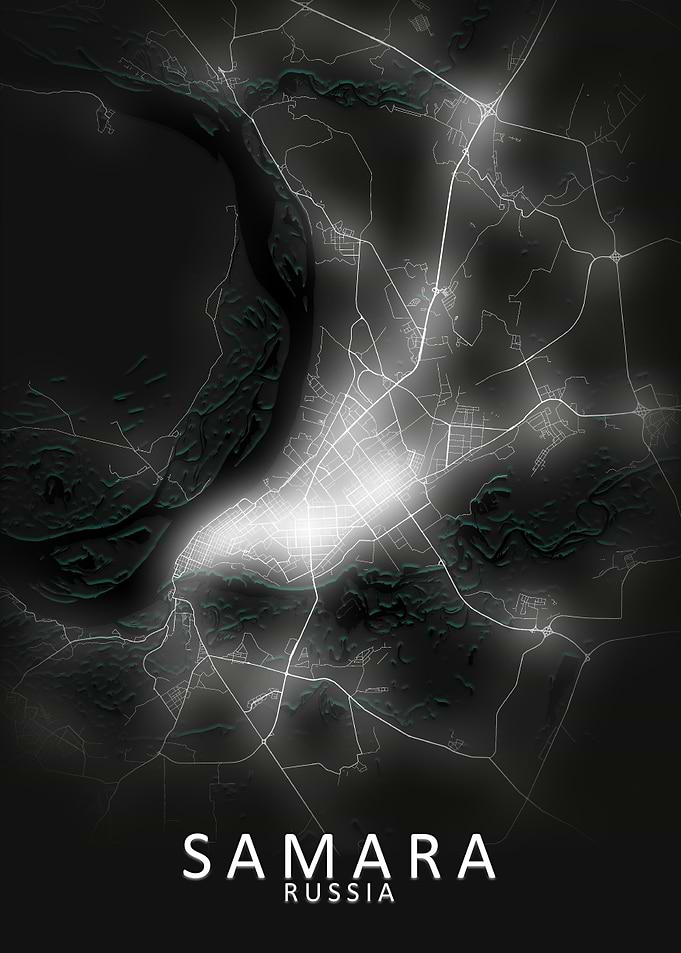 Samara LED Glow City Map