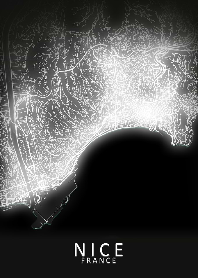 Nice LED Glow City Map