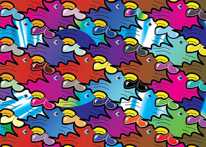 Birds with new shoes