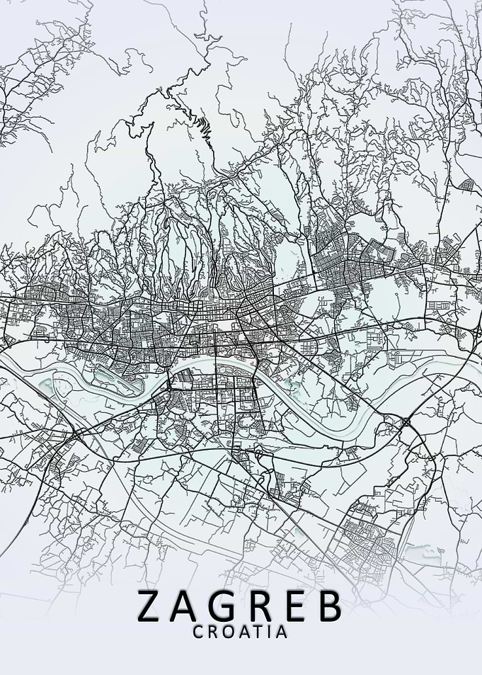 Zagreb White City Map