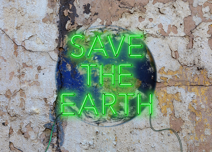 Save the Earth Neon