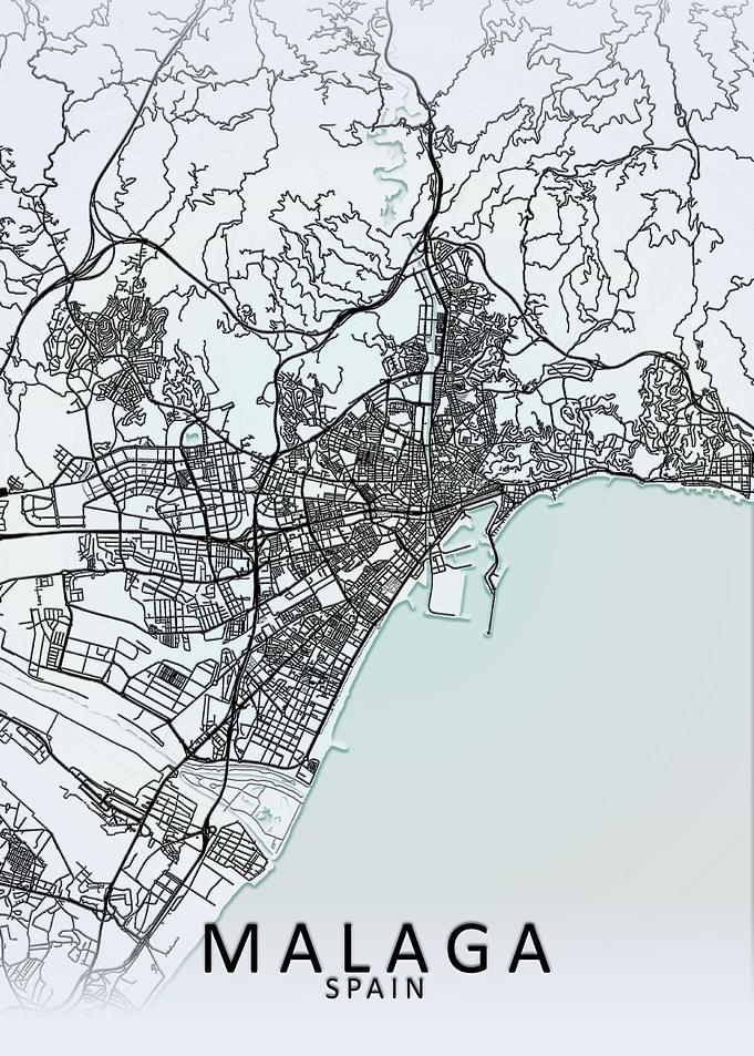 Malaga White City Map