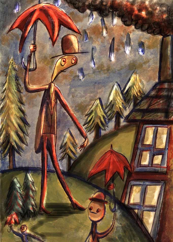 Man with an Umbrella
