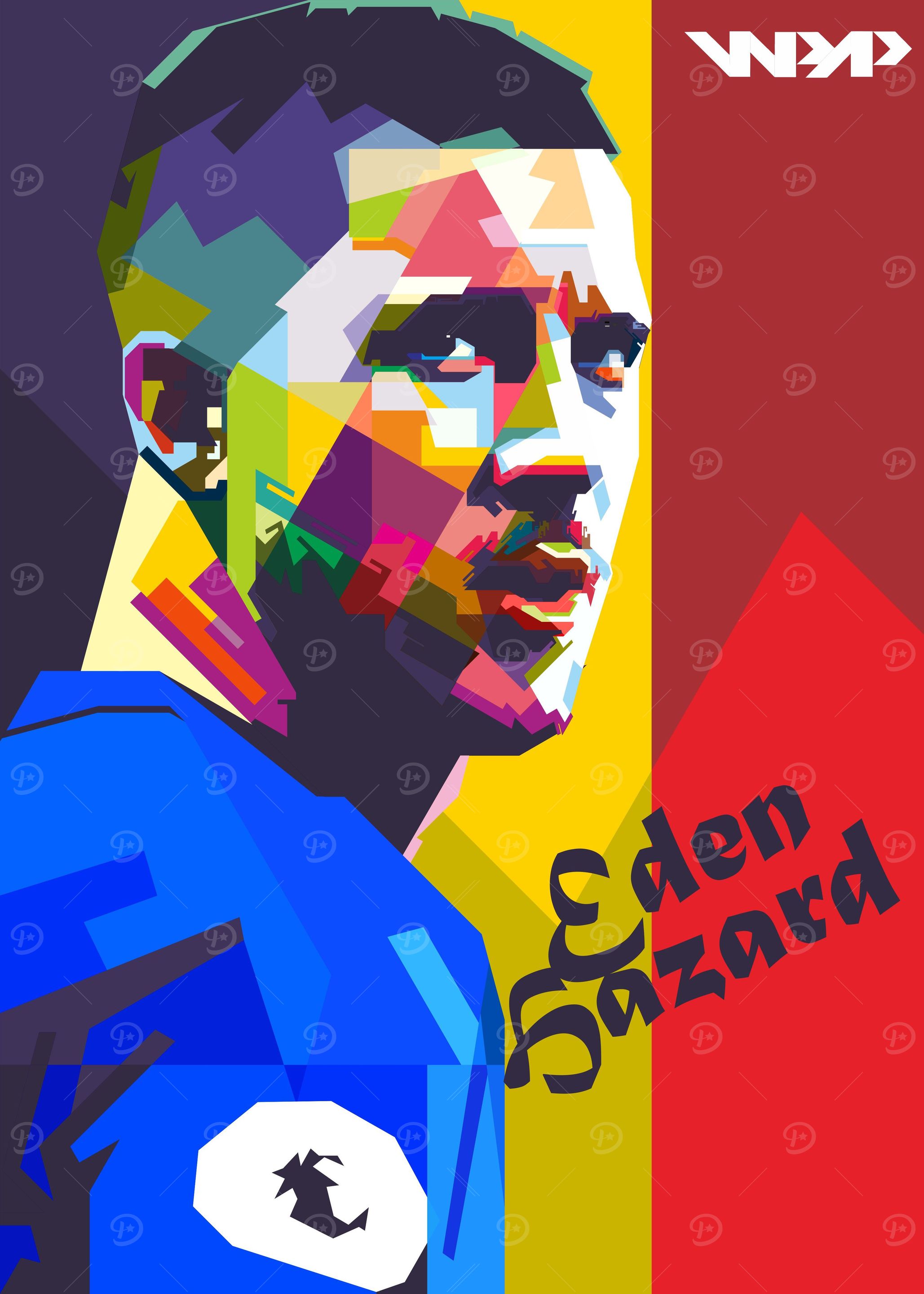 Eden Hazard popart