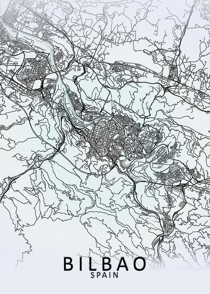 Bilbao White City Map