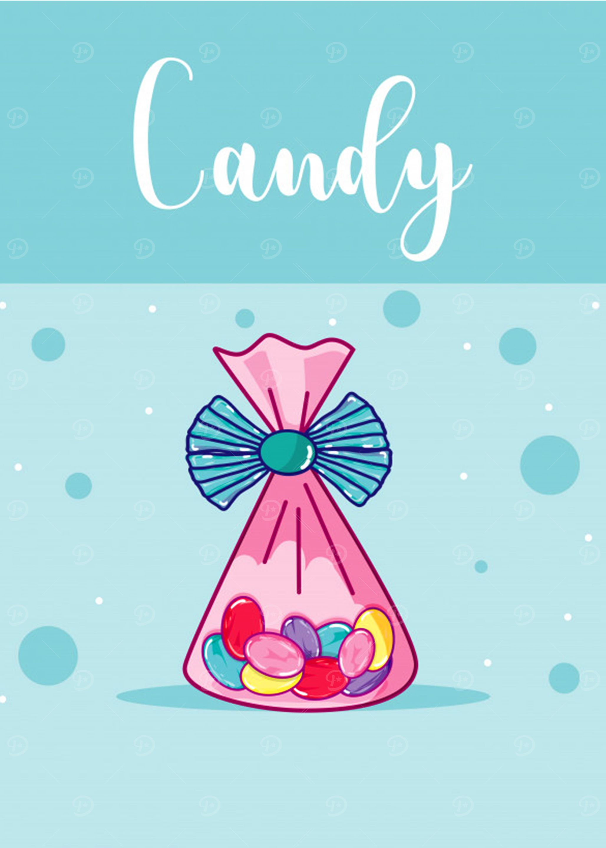 sweet candies bag