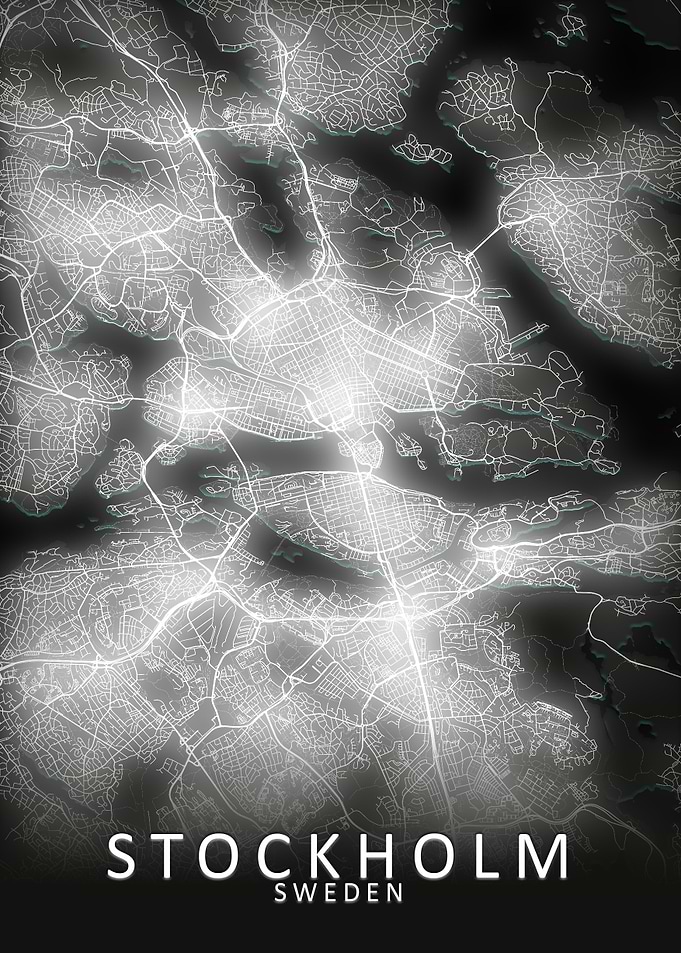 Stockholm LED Glow CityMap