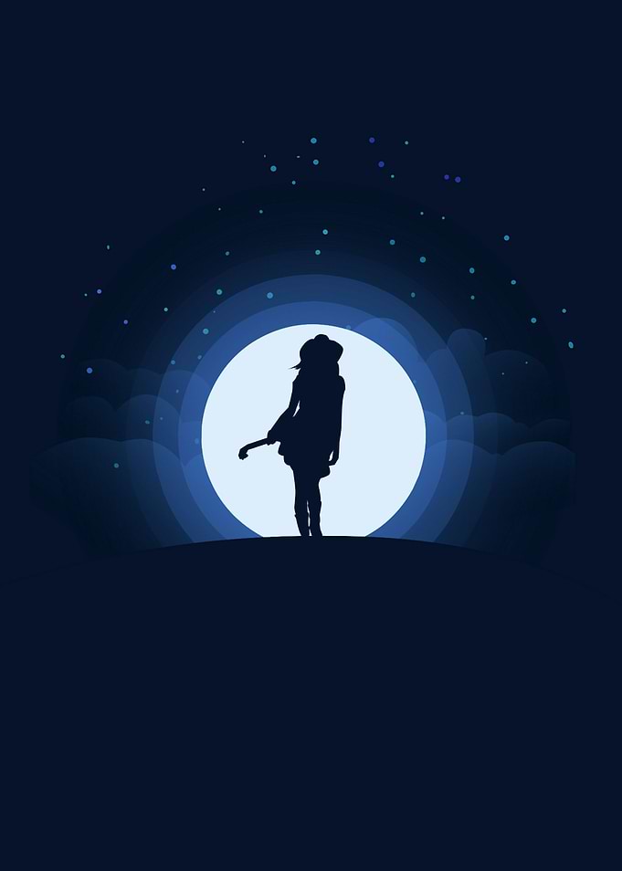 Moon Landscape Guitar