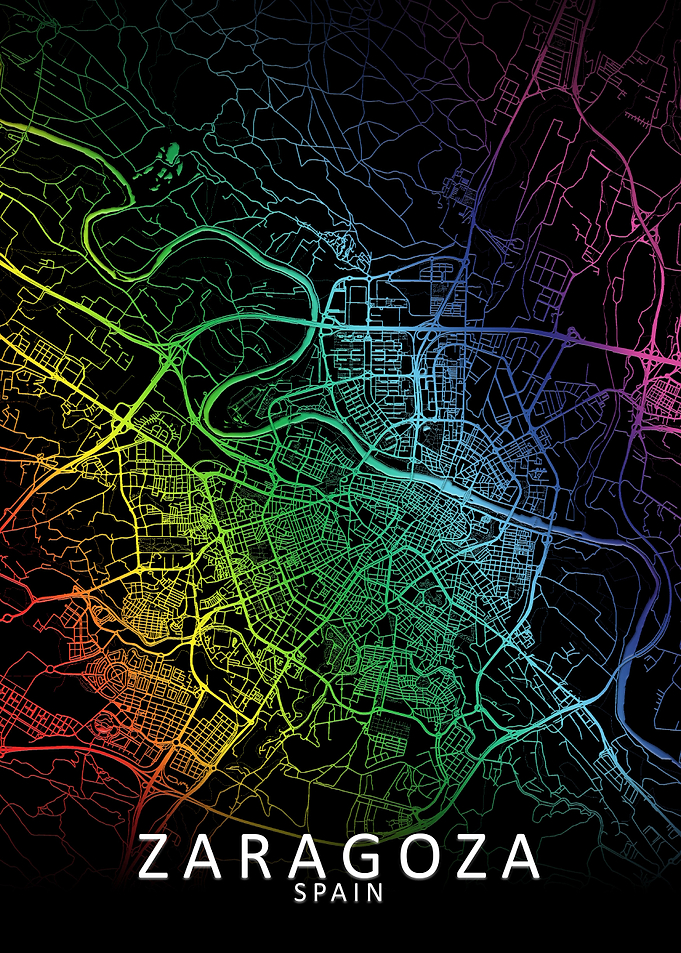 Zaragoza Rainbow City Map