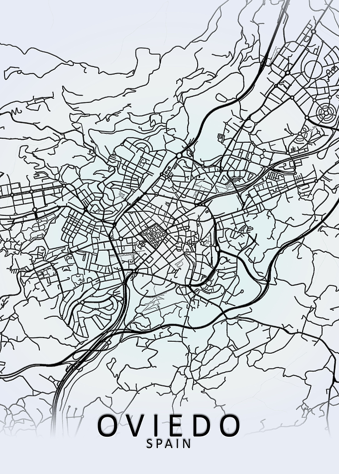 Oviedo White City Map