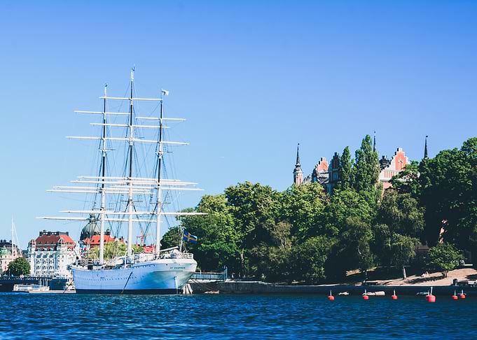 Boat in Stockholm