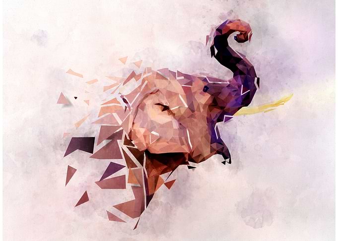 Elephant watercolor