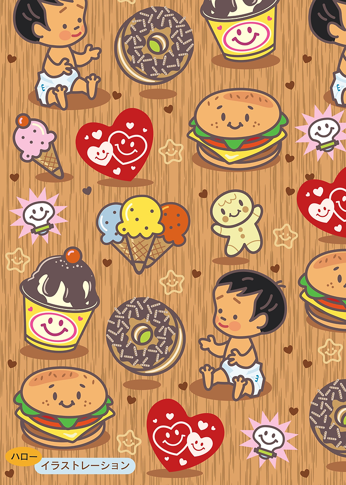 Wooden Kid with food