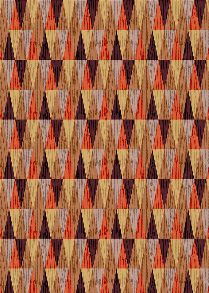 Brown triangle pattern