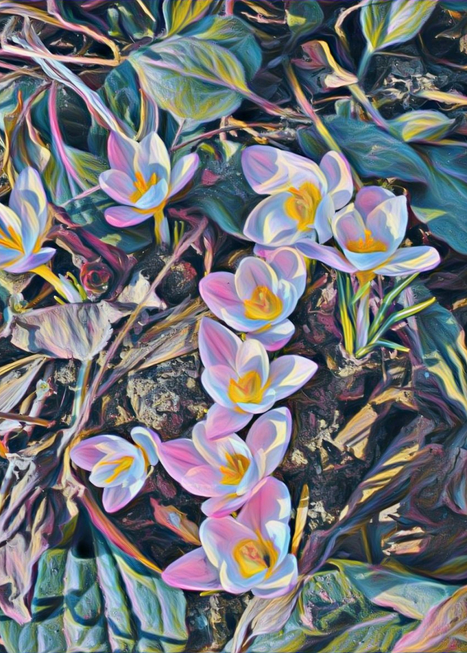 crocuses spring is coming