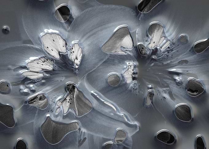 Splatter black and white