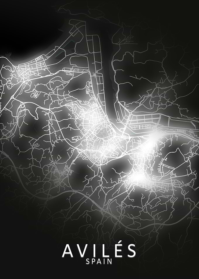 Aviles LED Glow City Map
