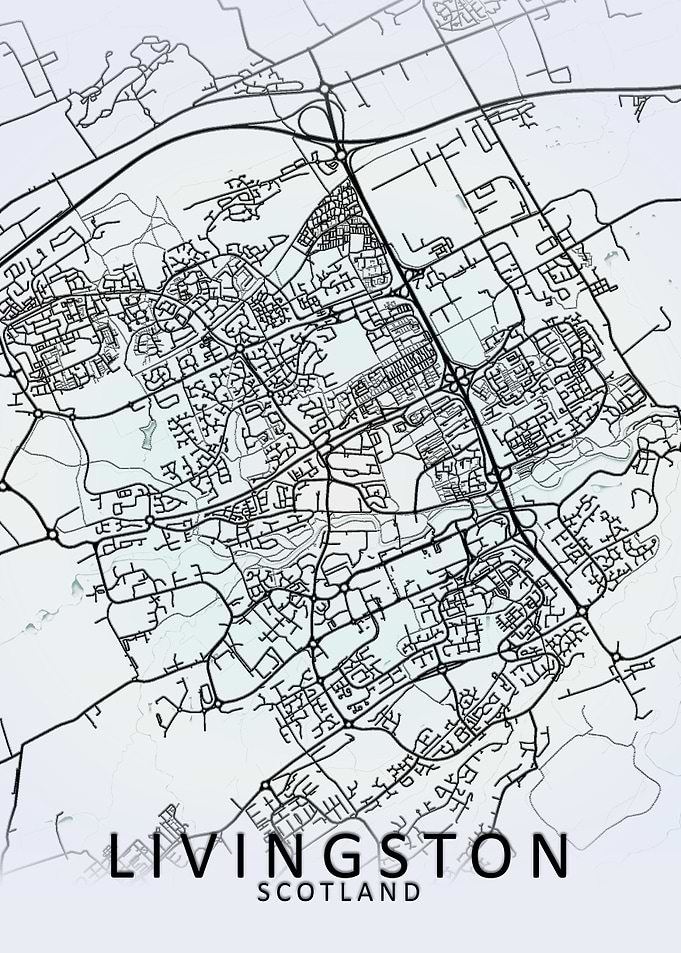 Livingston White City Map