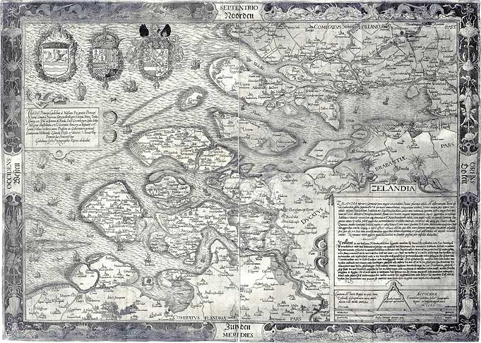 Map of Zeeland 1560