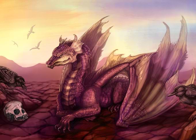 Purple desert