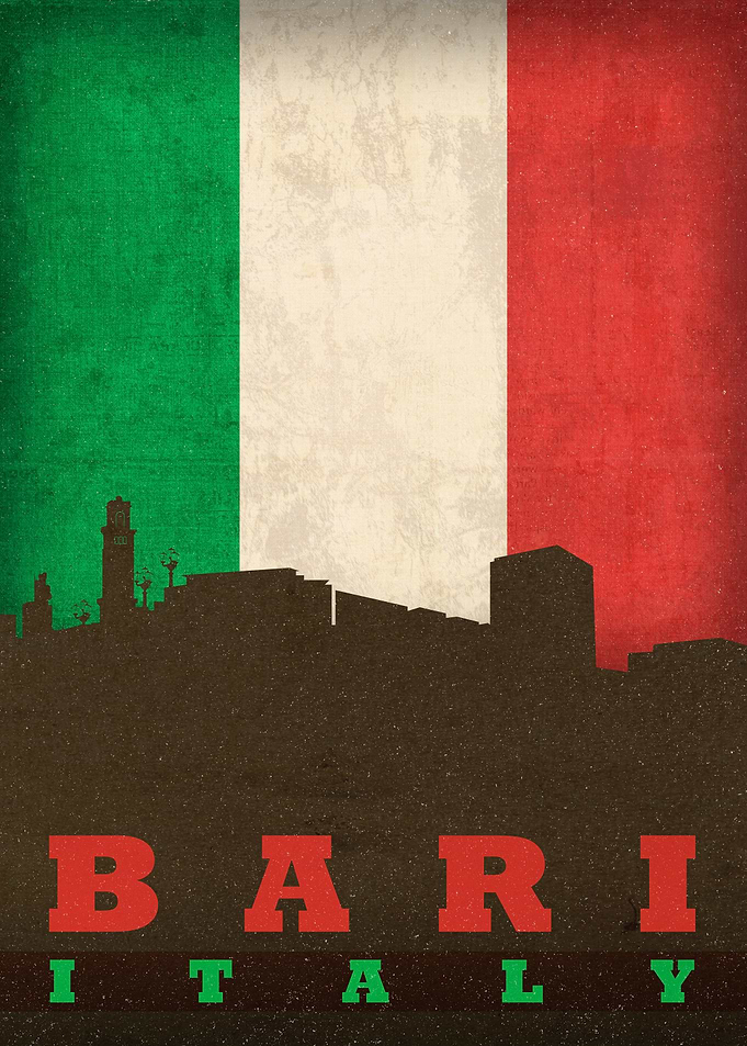 Bari Italy City Skyline