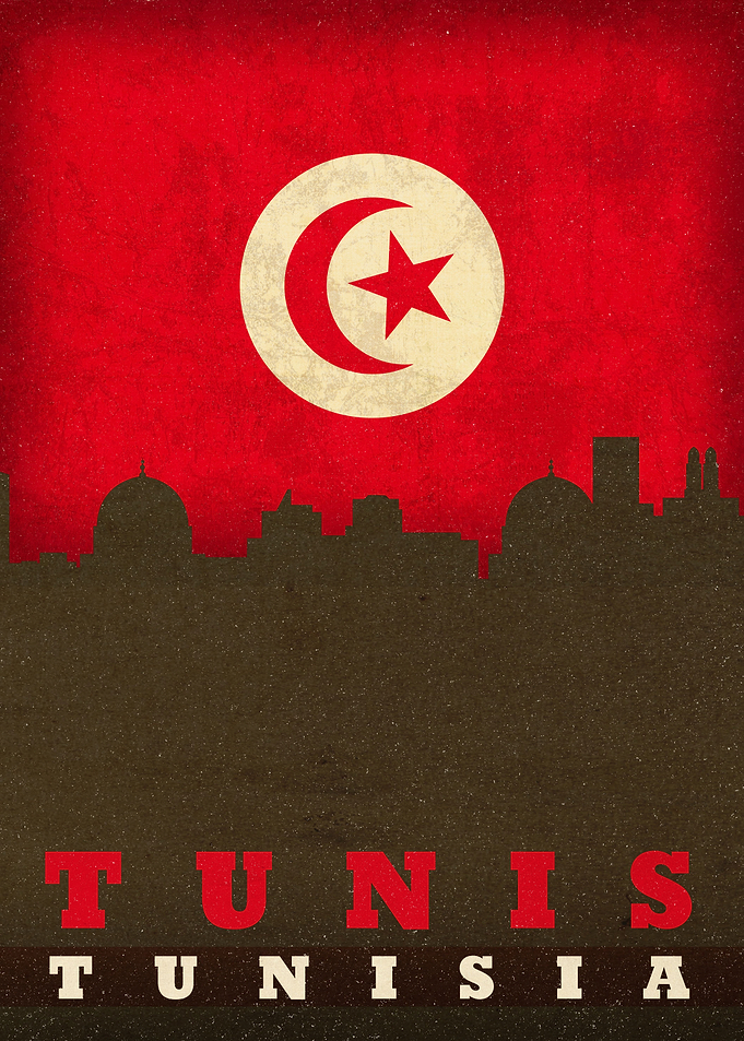 Tunis Tunisia City Skyline