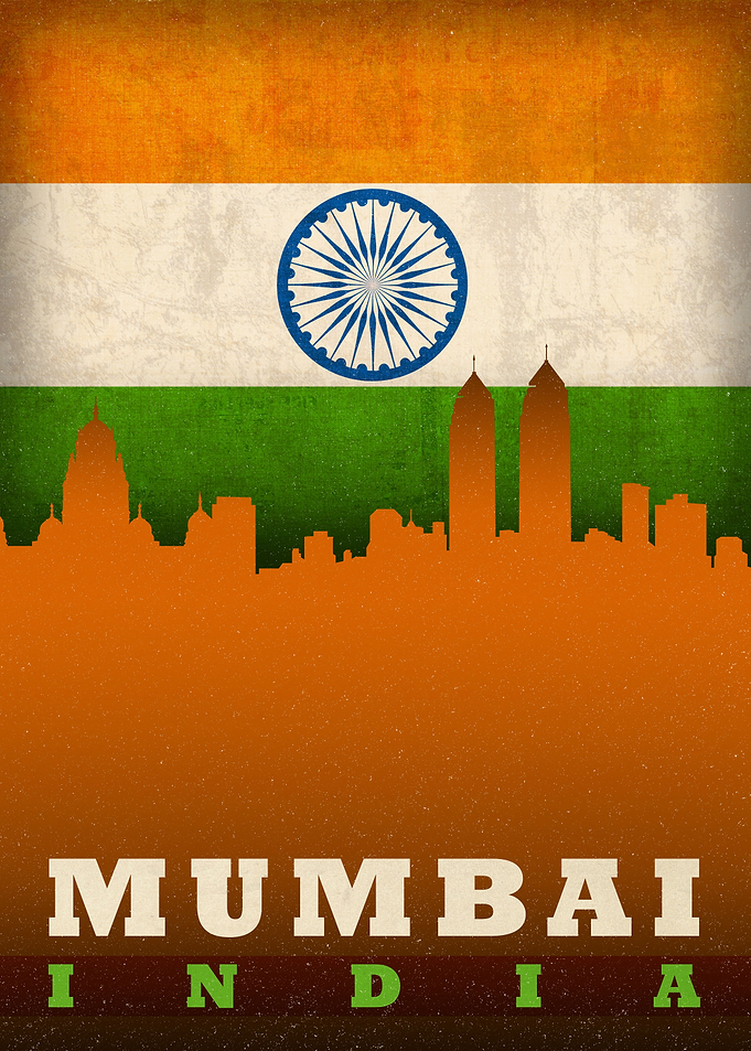 Mumbai India City Skyline