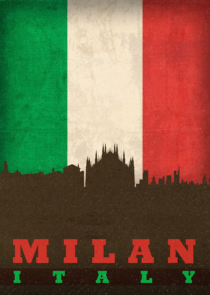 Milan Italy City Skyline