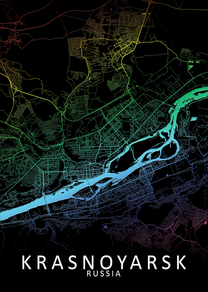 Krasnoyarsk Rainbow Map