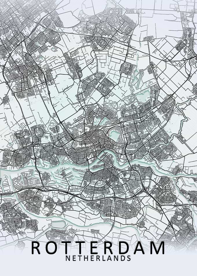 Rotterdam White City Map