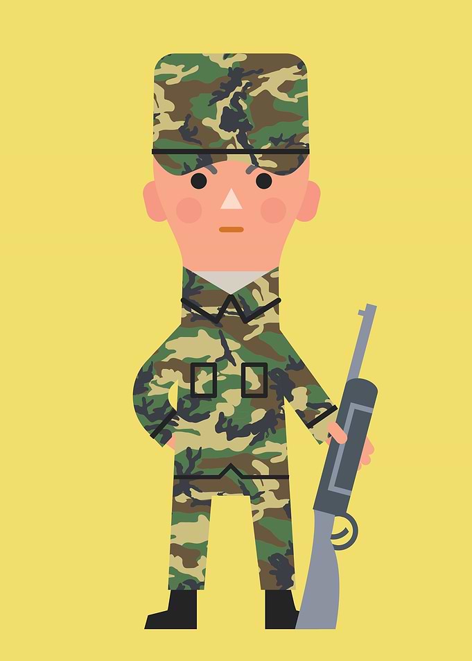Soldier keeping Guard